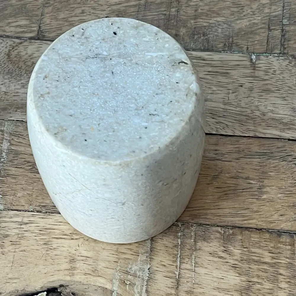Soapstone Speckled Stone Cup Toothbrush Holder 3.75